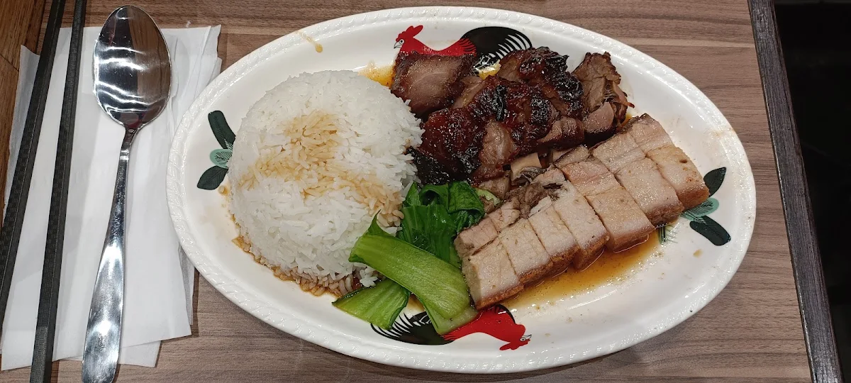 crispy roast pork rice 燒肉飯